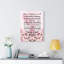 Mom Message Lucky And Proud Mother - Wrapped Canvas Print-1691160527