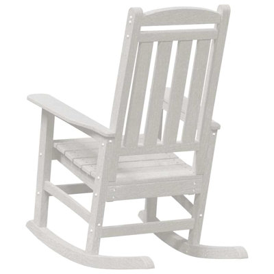 Garden Rocking Chair HDPE Furniture Outdoor Terrace Seating Patio