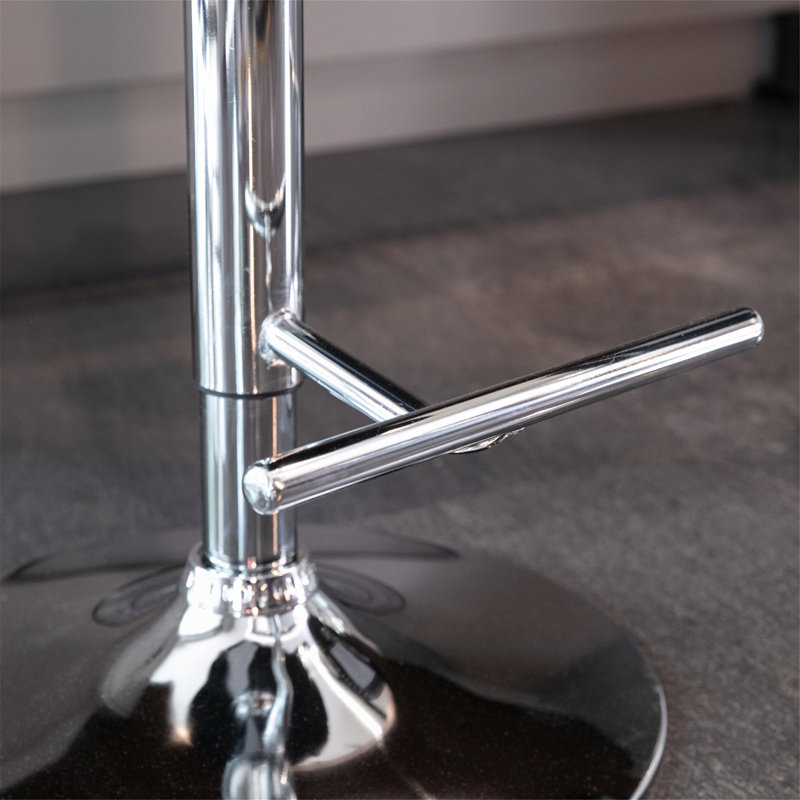 Tabourets de bar pivotants en velours, 2, Argent argent, Noir, noir, noir, noir