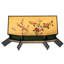 Gold Lacquer Slant Sideboard - Birds And Flowers