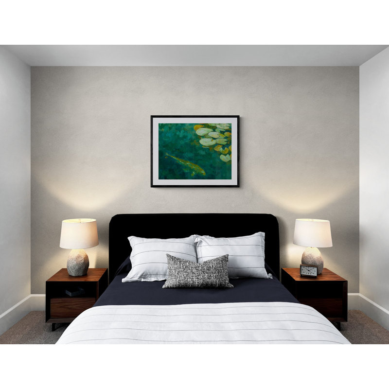 Koi Lotus Pond Print by Ruth Hayes, 24" H x 32" W, Wrapped Canvas