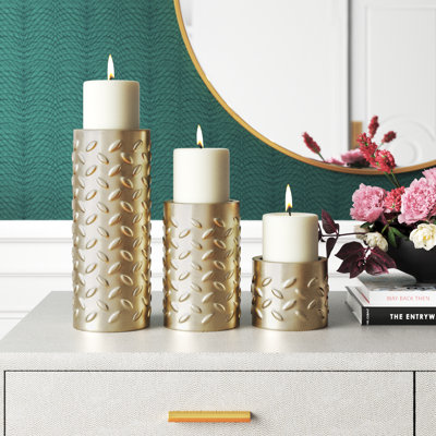 Iron Tabletop Candlestick Set