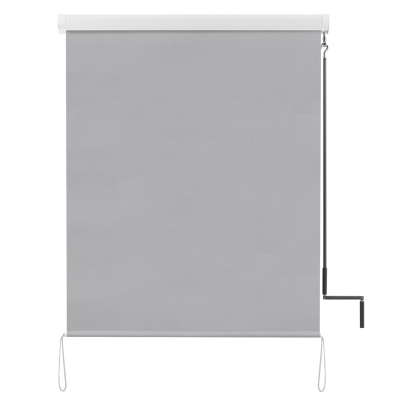 Symple Stuff Fabric Cover Retractable Patio Awning, Grey, 7.7cm H x 100cm W x 240cm D