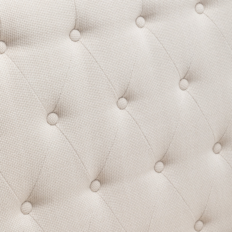 Adeele 44'' Reception Loveseat, Ivory