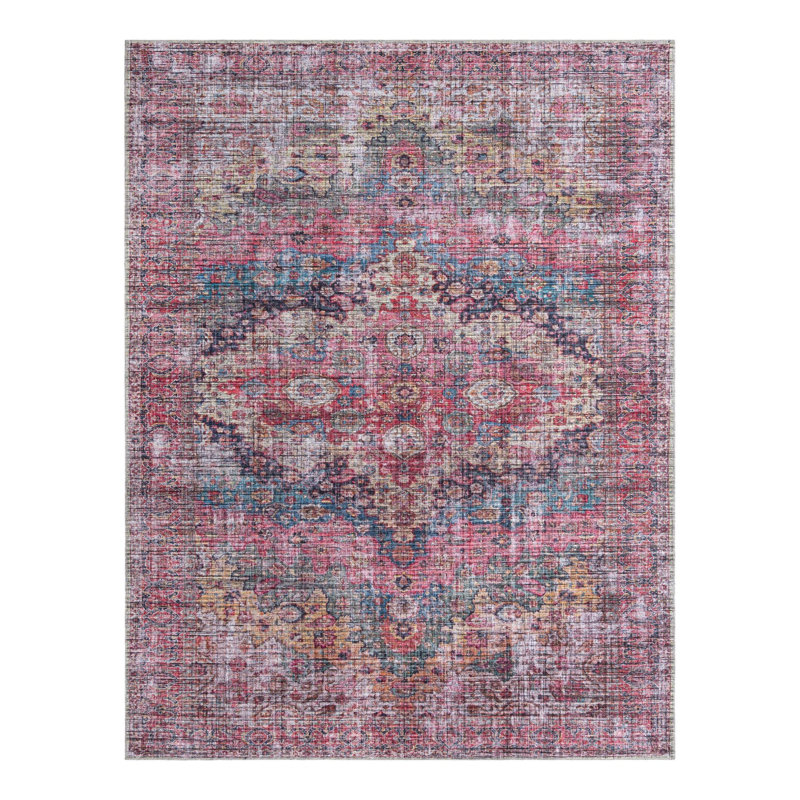 Gutshall Chenille Oriental Indoor Rug, Rectangle 9'2" x 12'