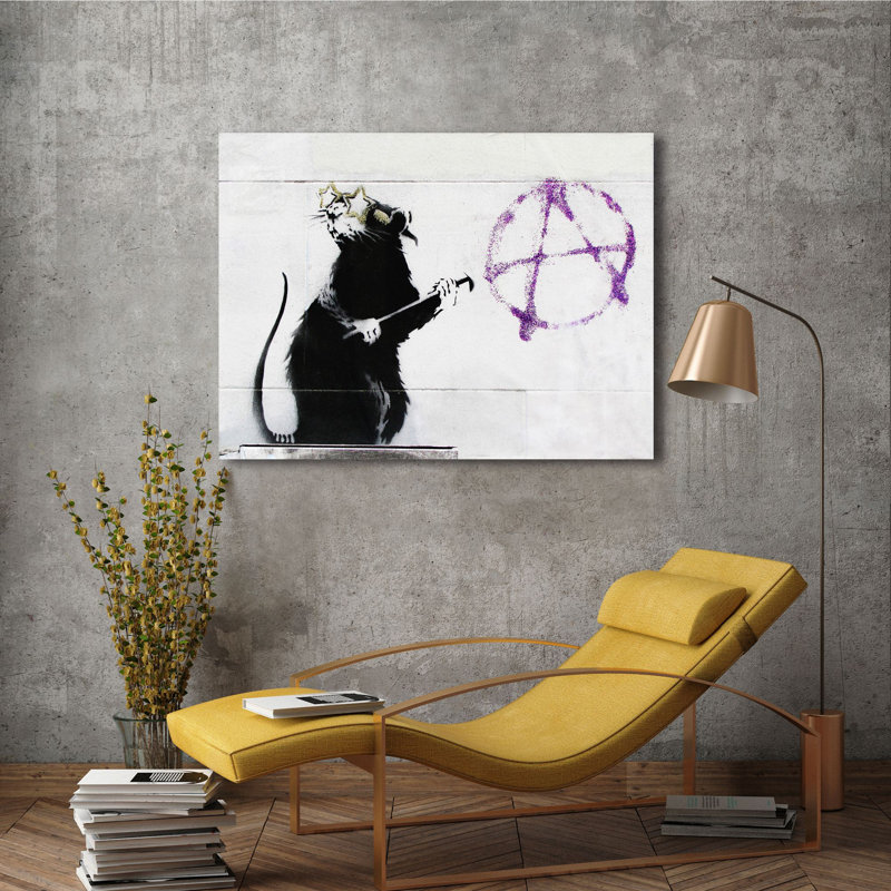3BY6466 177 Fern Street, San Francisco by Anonymous (attributed To Banksy) - Wrapped Canvas Painting, 60cm H x 80cm W x 4cm D