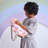 Teamson Kids Polka Dot Princess Baby Doll Carrier & Car Seat Set, Pink/Gray