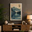 Mountain Lake Reflection Japandi - Wrapped Canvas-1680009291-1680009266