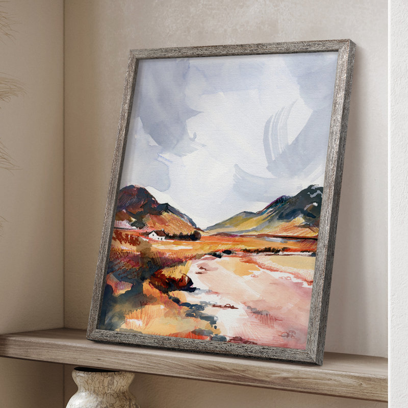 Reproduction encadrée, "Bois chromatique II", bois massif, H 11 po x l 9 po
