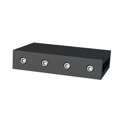 Matte Black Steel Track Connector