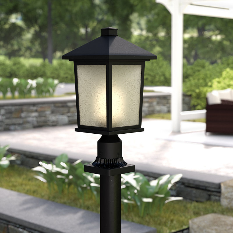 Wabansia Seeded Pier Mount Light, Black