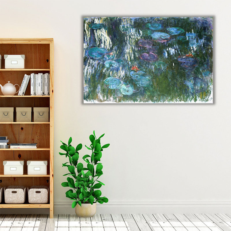 Nymphéas, 1916-1919 - reproduction d'art sur toile, H 20 po x l 30 po