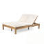 Chaise longue double à dossier réglable avec coussins épais-1160827758