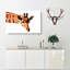 Geometric Giraffe in Abstract - Wrapped Canvas-55314136