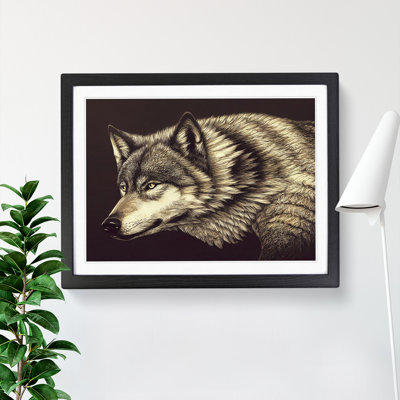 Beguiling Wolf - Single Picture Frame Print