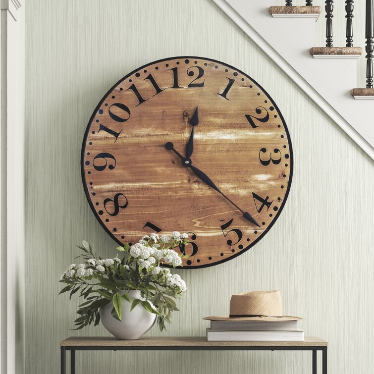 Norah Wood Wall Clock