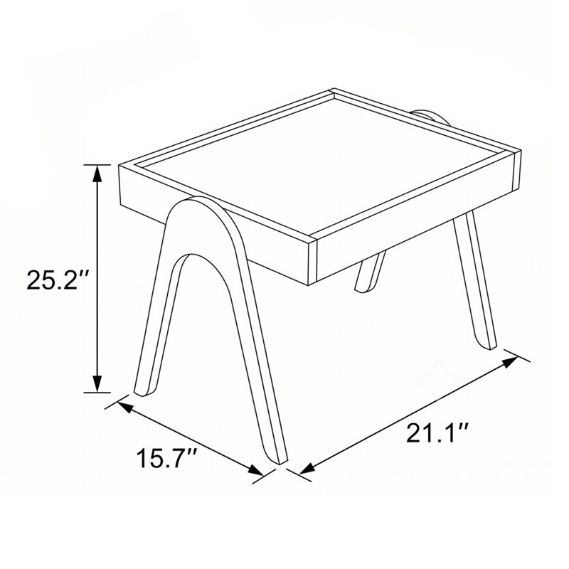 Ensemble de 3 tables gigognes en bois