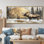 Glenis Golden Moose In The Winter Landscape III - Orignal, art mural de salon