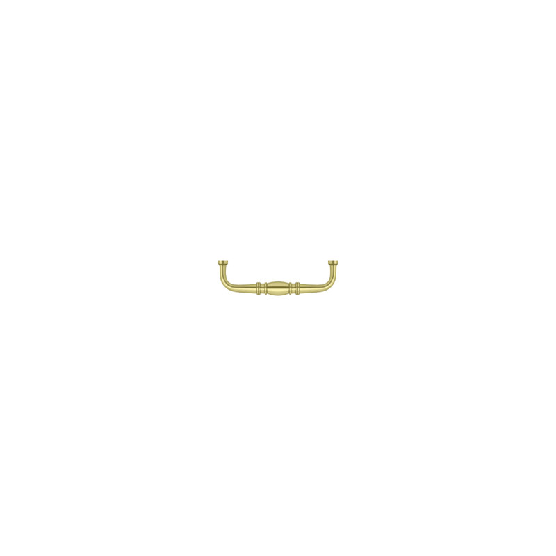 Colonial Bar / Handle Pull, Polished Brass