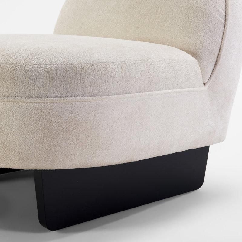 Fauteuil d'appoint Teddy, Blanc crémeux