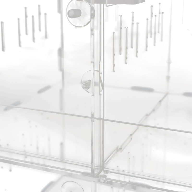 4Grid Acrylic Reptile Tank Terrarium Lizard Climbing Spider Snake Breeding Boxes