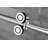 Langham XL 68 - 72" W x 80" H Sliding Frameless Shower Door-53048258-53048264