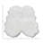Quad Pelt Faux Fur Washable White Area Rug - 3' x 5'
