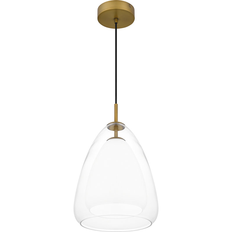 Luminaire suspendu en laiton à 1 lumière Lanisa