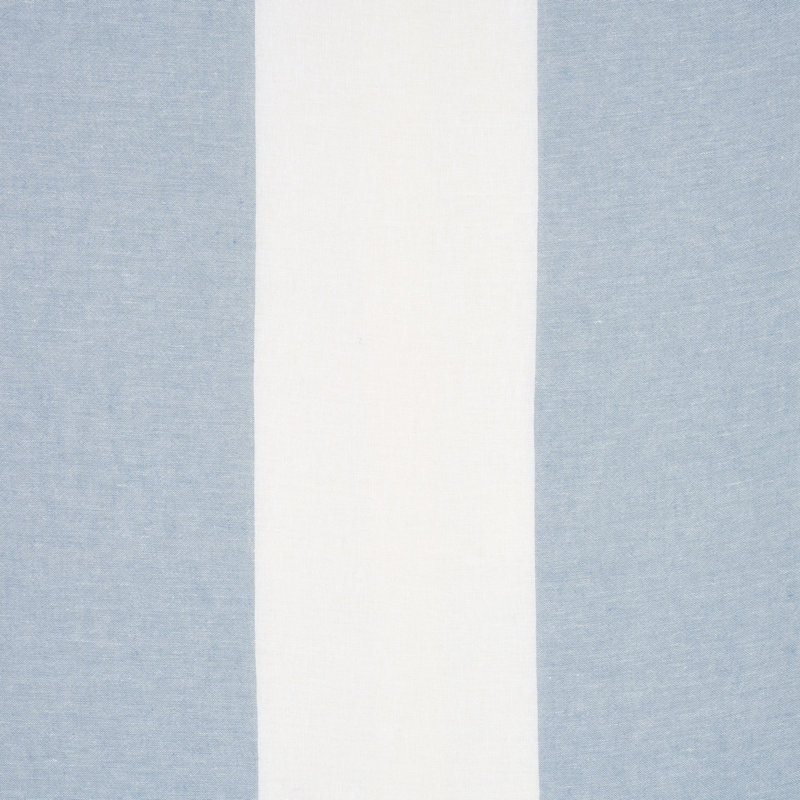 Vista Linen Stripe Casement Fabric, Sky/White