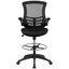 Chaise de bureau pivotante à dossier moyen avec repose-pieds et accoudoirs rabattables Archimedes