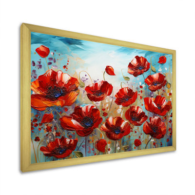" Red Poppies Blossoming "