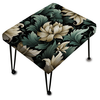 Navasota - Floral Rectangle Ottoman