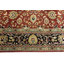 Tapis oriental rouge à motif floral Chobi 9 x 12