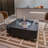 Brisseyda Square Concrete Bio-Ethanol Smokeless Fire Pit Table with Lid-1057253084
