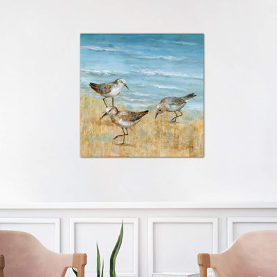 Sandpipers II by Nan - Wrapped Canvas Print