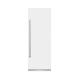 ZLINE 30 in. 16.7 cu. ft. Column Refrigerator in White Matte with Graphite Gray Interior