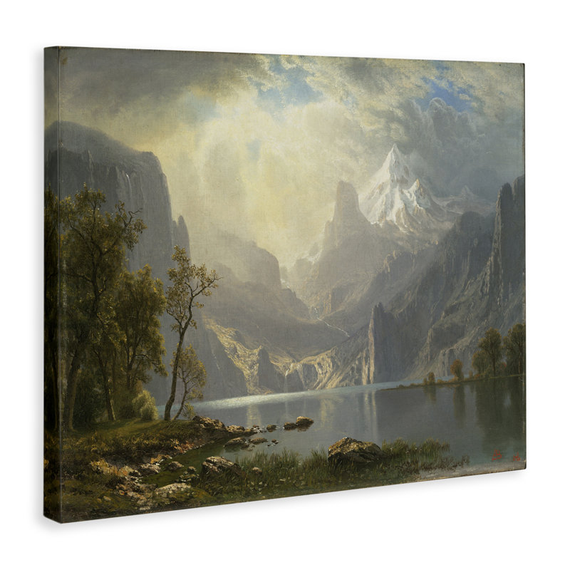 Art mural classique sur toile vue de montagne par One1000paintings, H 36 po x l 48 po