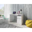 Raymen Desk with drawer and door: 120cm W x 75.5cm H x 53cm D.-202695452