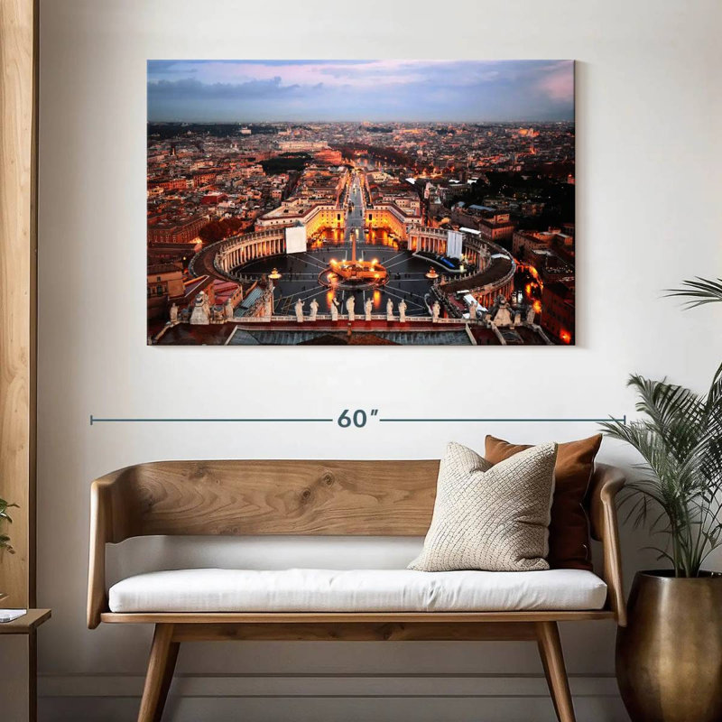 Ravi, place Saint-Pierre, Rome, H 32 po x l 48 po