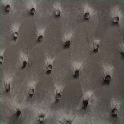Causeuses pour le salon | À oreilles glamour moderne | L 50,25 po | Velours gris anthracite