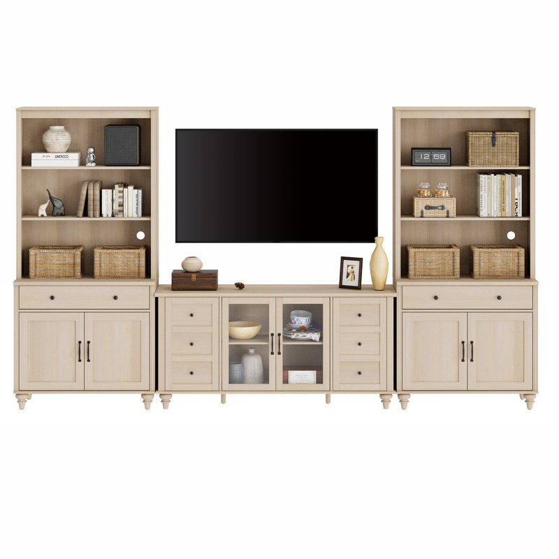 Meuble audio-vidéo Scarlett, Beige