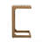 C-Shape End Table  Brown