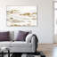 «Mountain of the Soul, Mountain Brushstroke Texture Modern Gold», reproduction sur toile-71090914-71090903