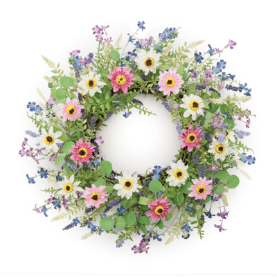 Couronne florale mixte 24 po