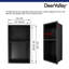 14" W × 25" H Bathroom Shower Niche Insert Shelf, Vertical Horizontal Install,Stainless Steel, Matte Black