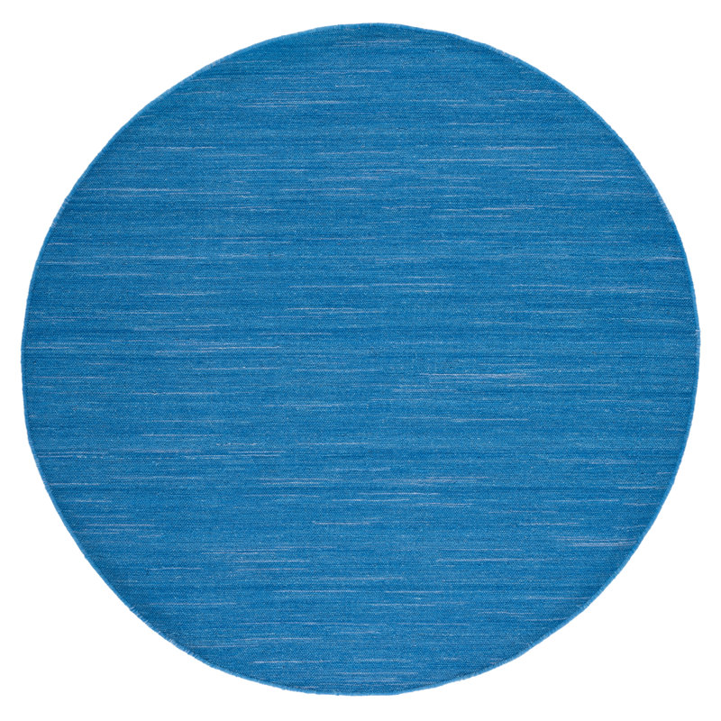 Grice Hand Woven New Zealand Wool Solid Color Rug, Round 6'