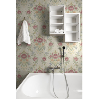 Papier peint damassé florale non tissée Seabrook Designs