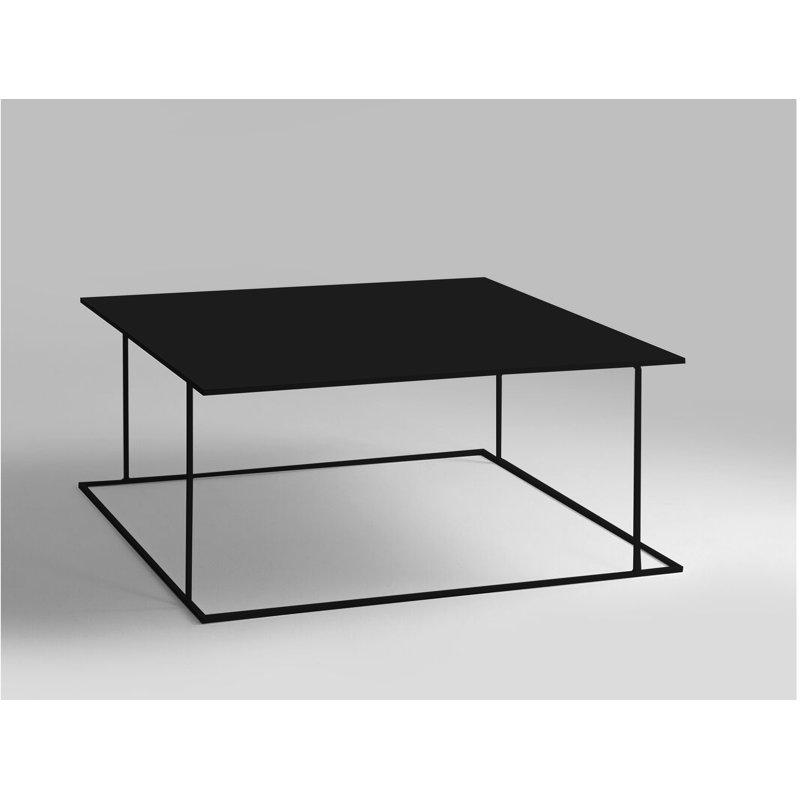 Prue Frame Coffee Table, H45 x L100 x W100cm, Black
