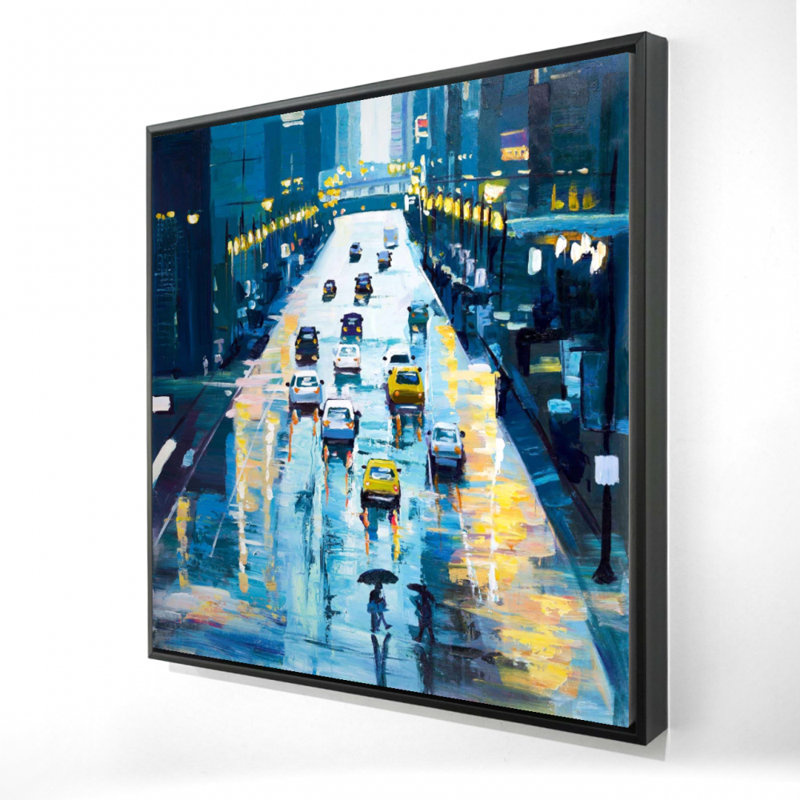 «Rainy Streets Of New York», H 24 po x l 24 po
