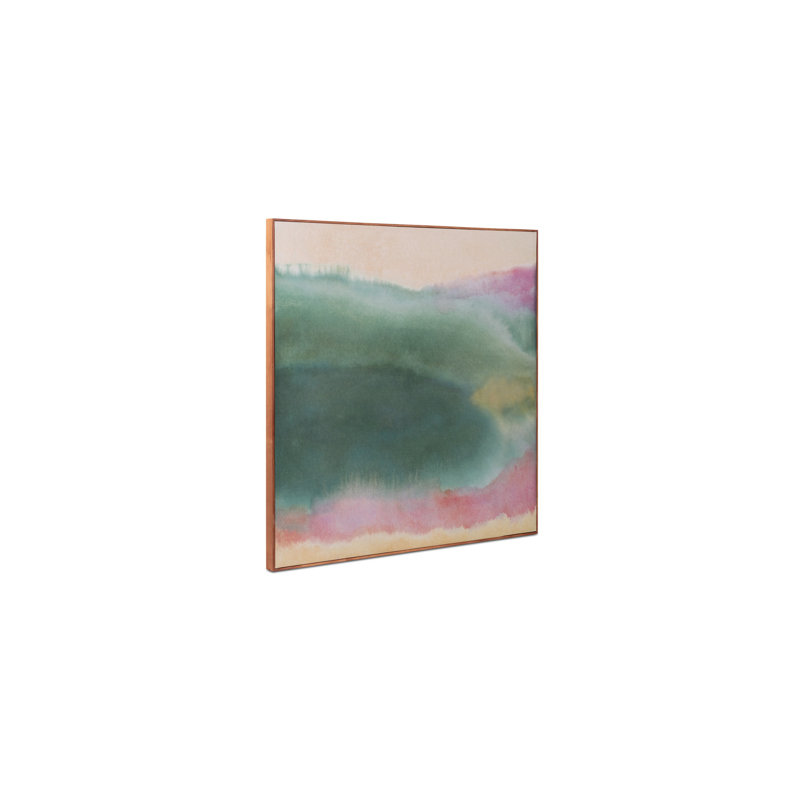 Lotus encadré, peinture
